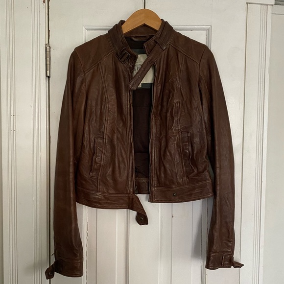 Abercrombie & Fitch Jackets & Blazers - Abercrombie & Fitch leather moto jacket